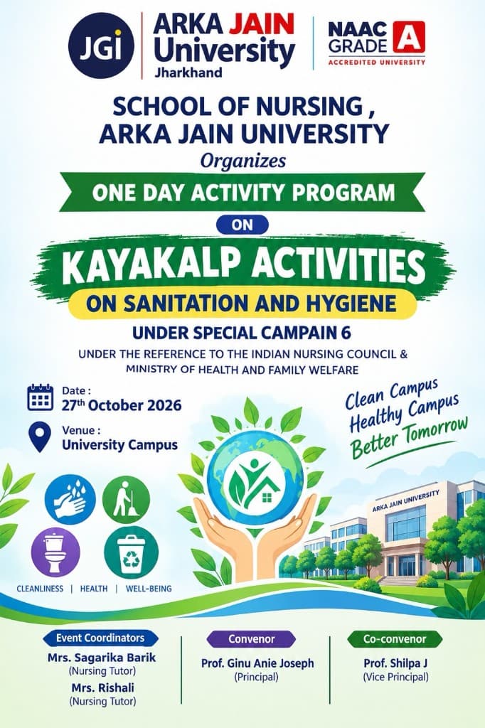 Kayakalp Activities on Sanitation and Hygiene by School of Nursing