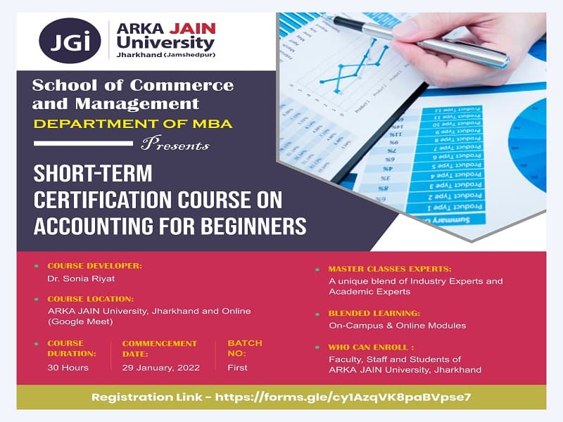 Short-Term Certification Course On Accounting For Beginners