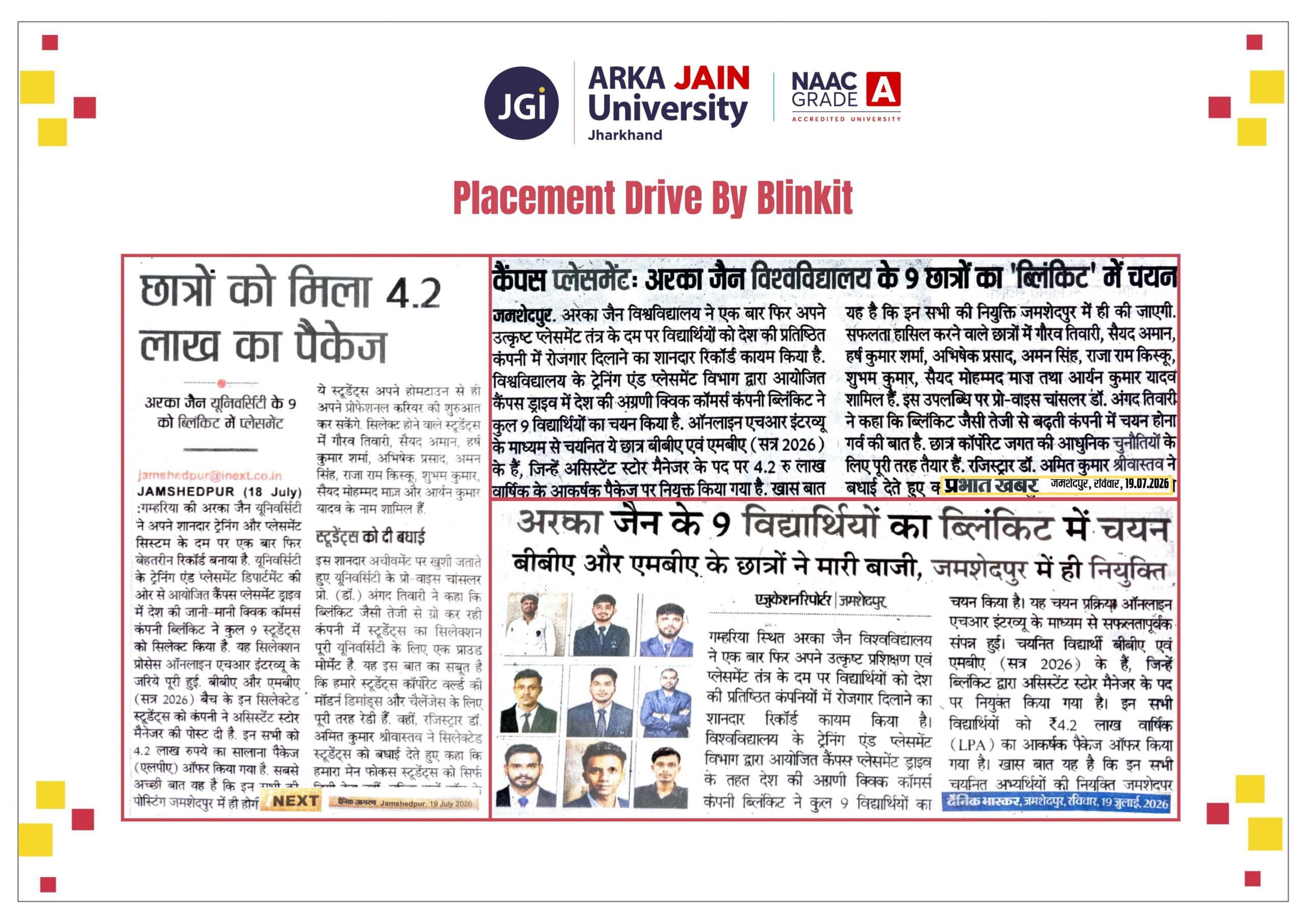 Placement Drive By Blinkit