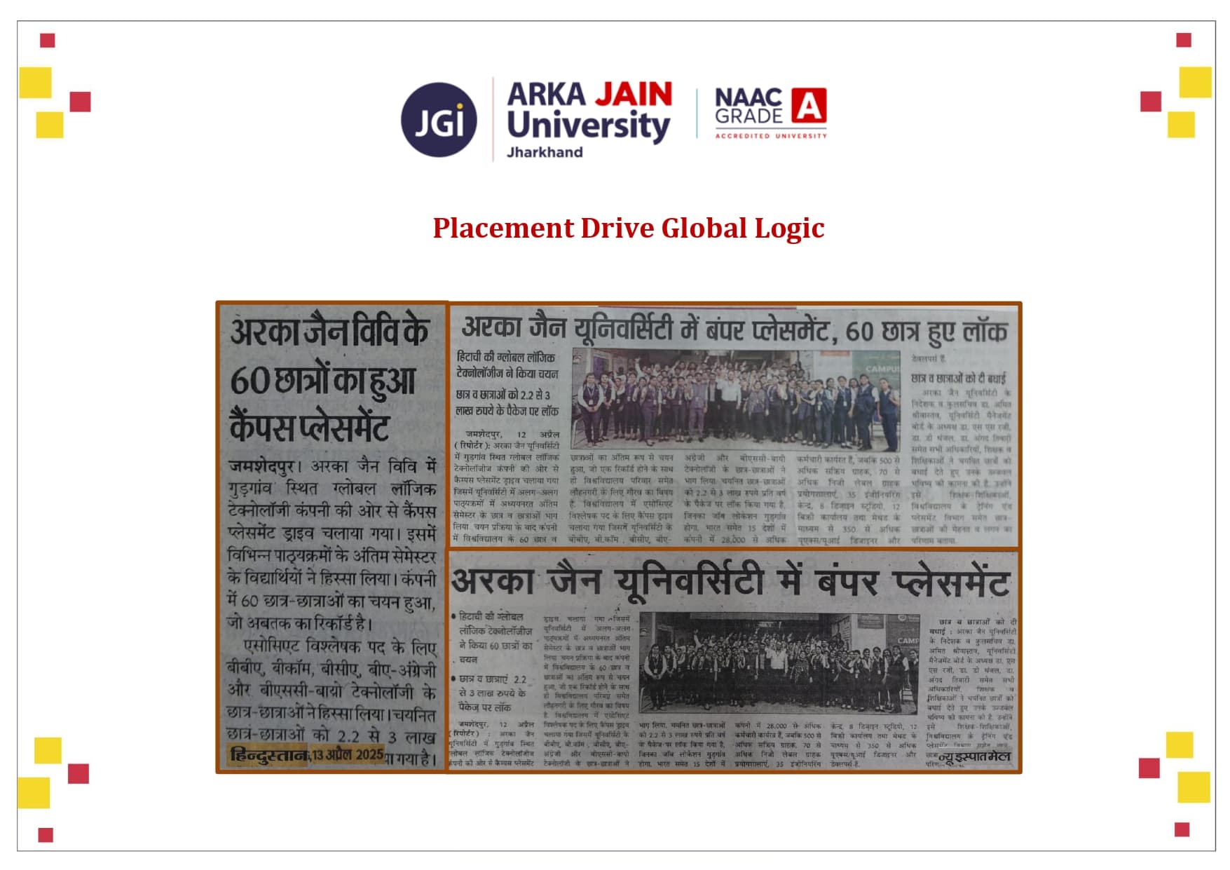 Placement Drive Global Logic