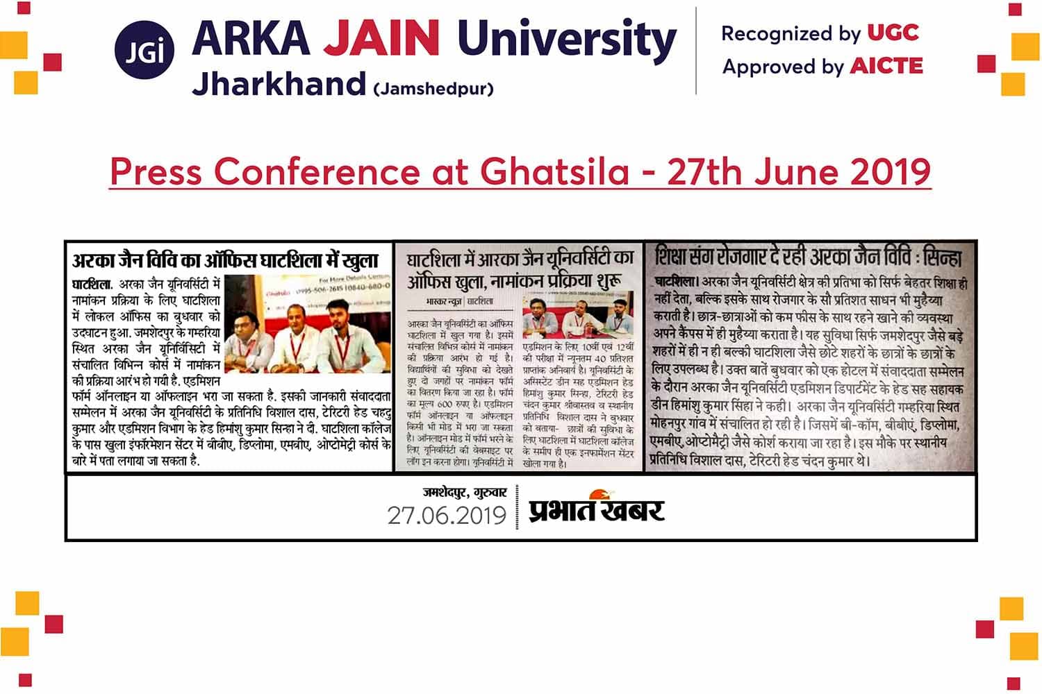 Press Conference at Ghatsila
