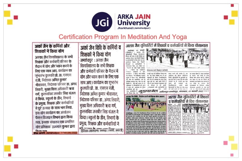 Certification Program In Meditation And Yoga