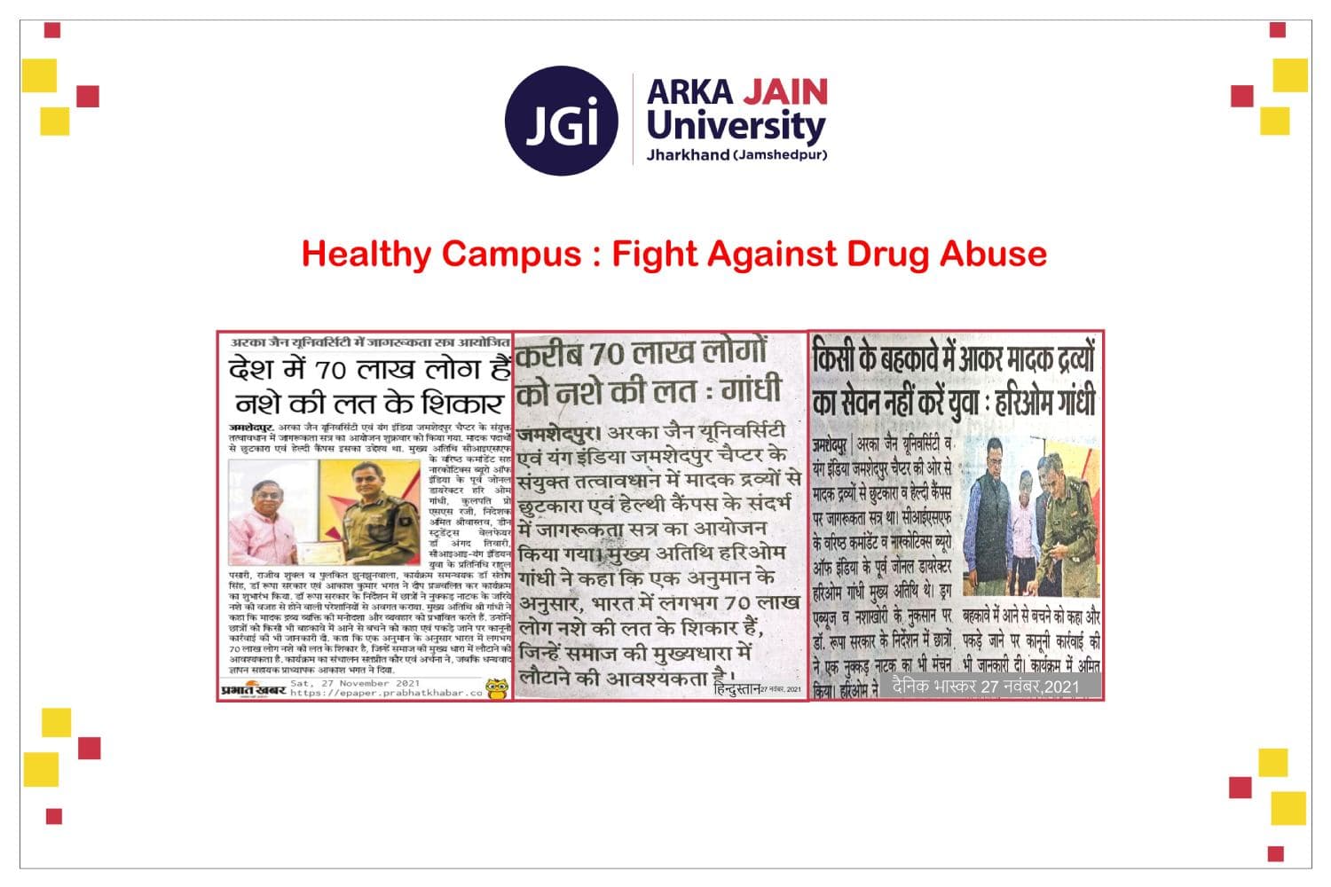 Healthy Campus : Fight Against Drug Abuse