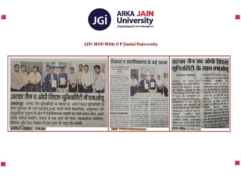 MOU With O P Jindal University