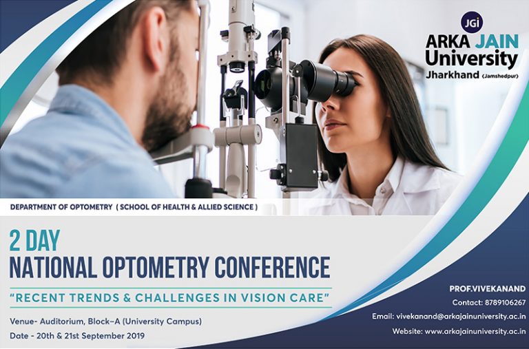 National Optometry Conference 2021 September 2019 ARKA JAIN UNIVERSITY