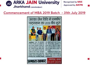commencement of MBA 2019 Batch350x255
