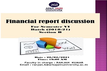 Financial Report Discussion