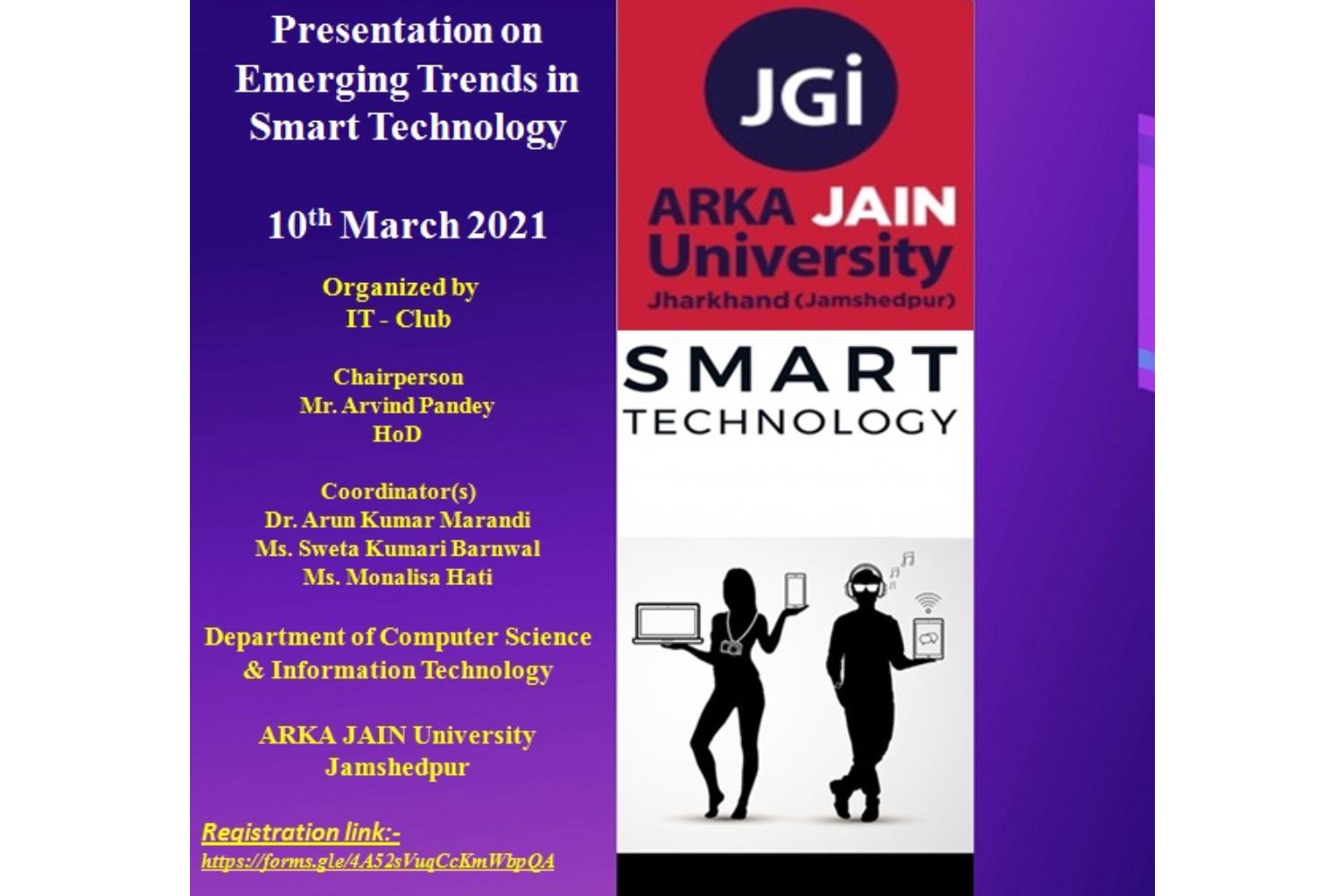 Presentation On Emerging Trends in Smart Technology – ARKA JAIN UNIVERSITY