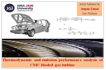 Thermodynamic and emission performance analysis of CMC bladed gas turbine
