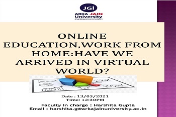 Workshop on Work From Home and an online world