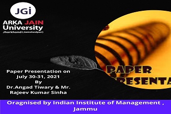 paper presentation organised by IIM Jammu