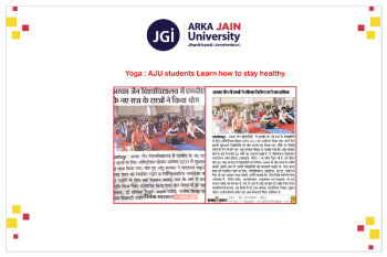 Yoga AJU students Learn how to stay healthy 350x233