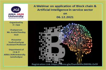 Webinar on Application of Blockchain and AI in Service Sector