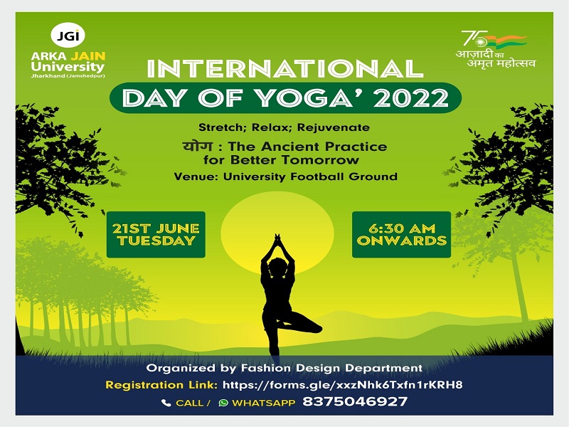 International Day Of Yoga 2022 – ARKA JAIN UNIVERSITY