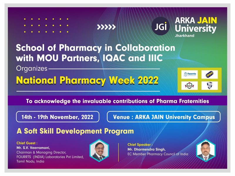 National Pharmacy Week 2022 ARKA JAIN UNIVERSITY