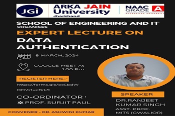 Expert Lecture Data Authentication