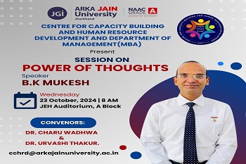 Poster on the Session on Power of Thoughts - Copy