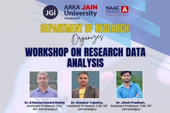 Poster- Three-Day Workshop on Research Data Analysis dtd. 350 Poster- Three-Day Workshop on Research Data Analysis dtd. 350