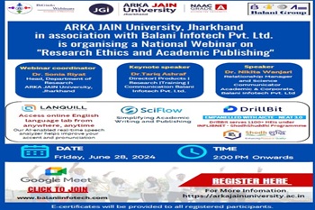 1 National Webinar on ‘Research Ethics and Academic Publishing’