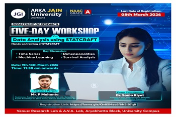 Poster_Five-Day Workshop on 'Data Analysis using STATCRAFT' 350 Poster_Five-Day Workshop on 'Data Analysis using STATCRAFT' 350