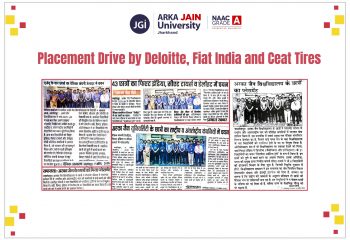 Placement Drive by Deloitte, Fiat India and Ceat Tires