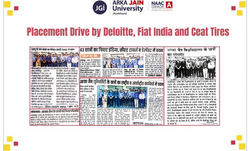 Placement Drive by Deloitte, Fiat India and Ceat Tires