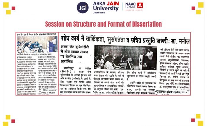 Session on Structure and Format of Dissertation