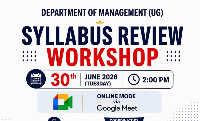 1-200. Poster-- Syllabus Review Workshop (BBA)
